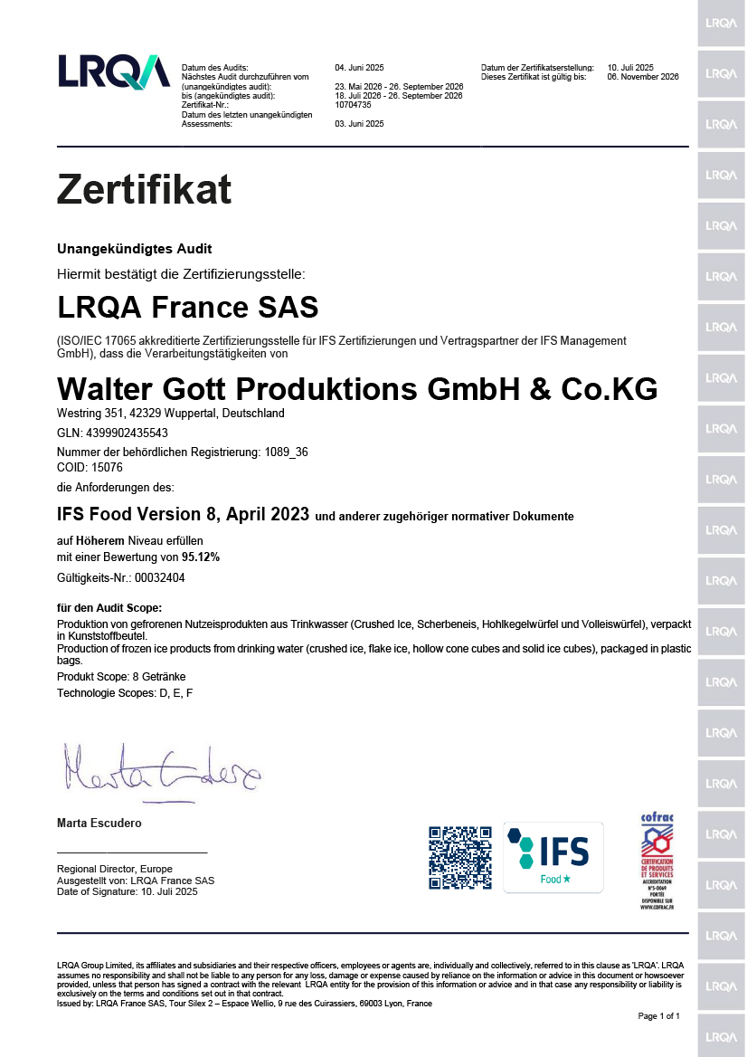 IFS Food 2025 2026 de